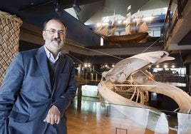José Luis Casado Soto en el Museo Marítimo en una imagen de archivo.