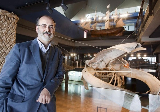 José Luis Casado Soto en el Museo Marítimo en una imagen de archivo.
