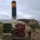 Imagen principal - Aparecen pintadas falangistas en lo alto del monte de La Picota
