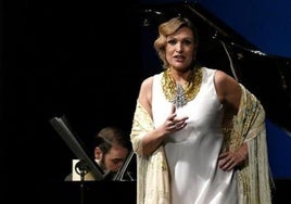 Ainhoa Arteta en una de sus últimas actuaciones.