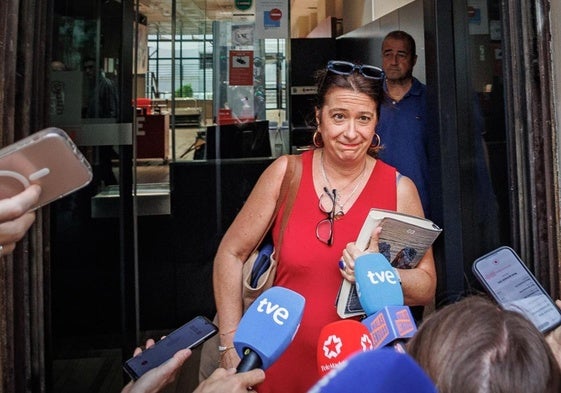 Leire Díez, el pasado 3 de junio, en la sede del PSOE en Madrid.
