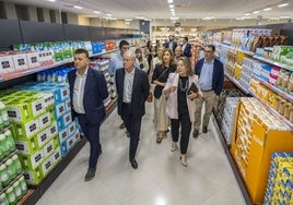 En primera fila, Pedro Pérez Ferradas, Eduardo Arasti, María Higuera y Noelia Iglesias.