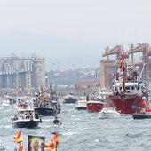 Imagen de la procesión marítima celebrada el día del Carmen de 2023.