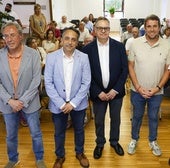 De izquierda a derecha, Juan Carlos Cangas, Carlos Caramés, Íñigo Noriega, José Ángel Toyos y Felipe Somohano.
