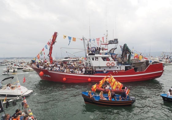 Procesión de la Virgen del Carmen en Santander.