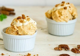 Los  helados, listos para saborear.