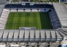 Vista aérea de los Campos de Sport de El Sardinero, en una imagen de archivo de 2016. sane