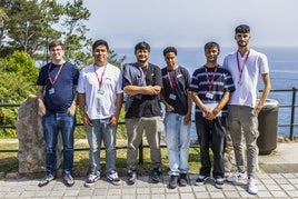 Diego Franganillo, José María Chacón, Christian Contreras, Ehwel Rodríguez, Joan Méndez y Asier González.