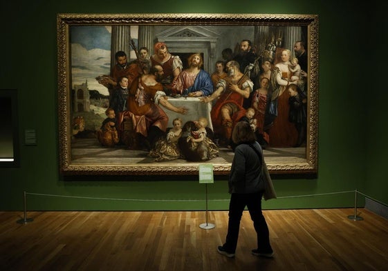 'La cena en casa de Simón' (1570), uno de los cuadros de Veronés incluido en la exposición.