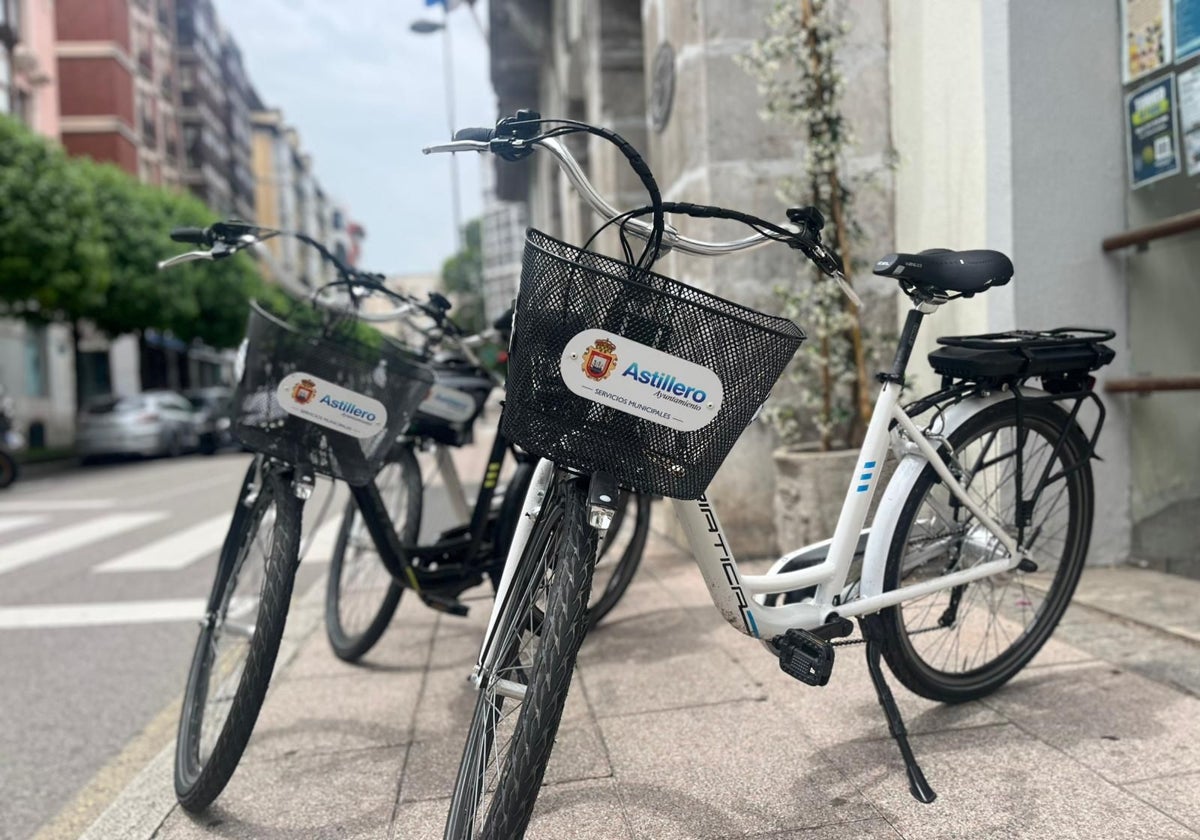 Bicicletas eléctricas a disposición de los empleados del Ayuntamiento.