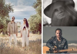Soleado -Juanma Latorre, de Vetusta Morla, y Ester Rodríguez-, Rebeca Jiménez y Cacho.