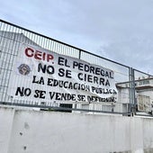 Uno de los carteles diseñados como símbolo de protesta ante el cierre del centro educativo de Castro.