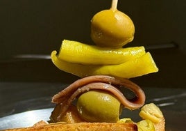 Una gilda es una de las tapas más exquisitas de la gastronomía española.