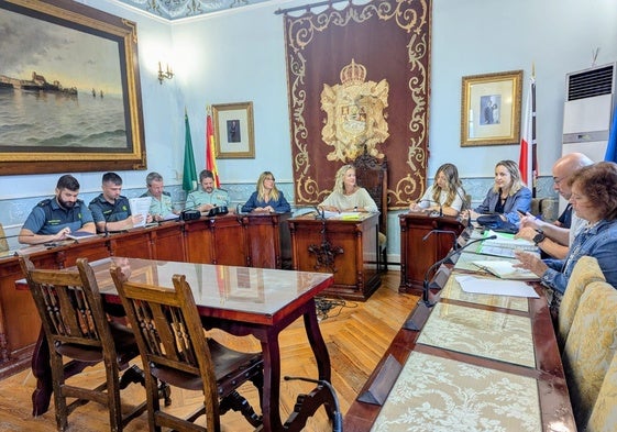 Un momento de la reunión de la Junta de Seguridad Ciudadana.