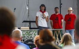 Emilio Amavisca, este viernes, ha dado el pregón de las fiestas de Tetuán, en Santander.