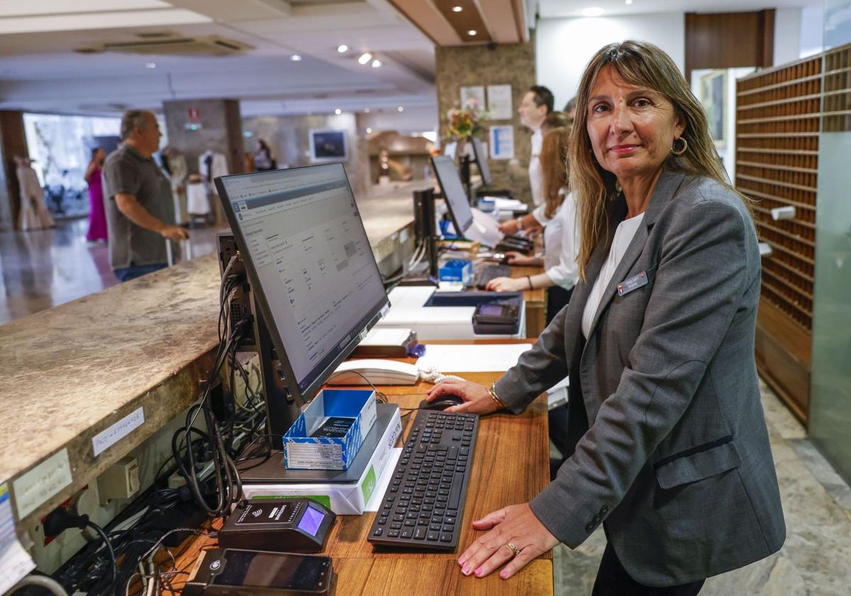 Susana, en la recepción del Santemar.