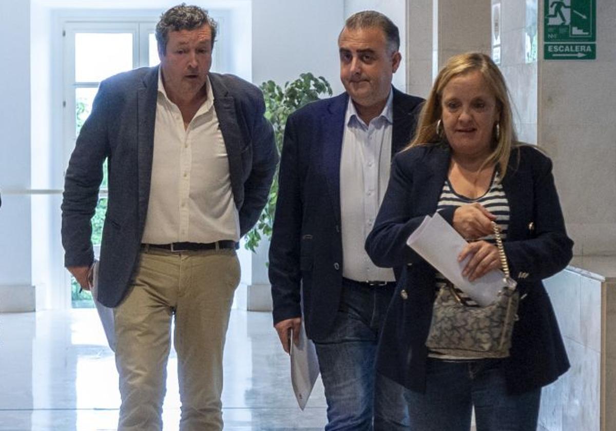Íñigo Fernández, Roberto Media e Isabel Urrutia.
