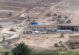 Obra del centro logístico de La Pasiega.