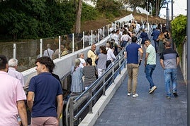 Inauguración del nuevo itinerario mecánico de Valdecilla