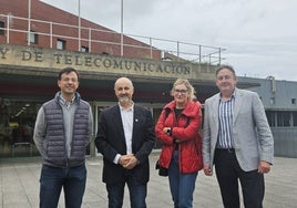 De izquierda a derecha: Manuel Ruiz, Javier del Pozo, Margarita Herrán y Jesús María Mediavilla.