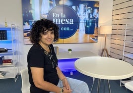 Lorena García, en las instalaciones de El Diario Montañés.