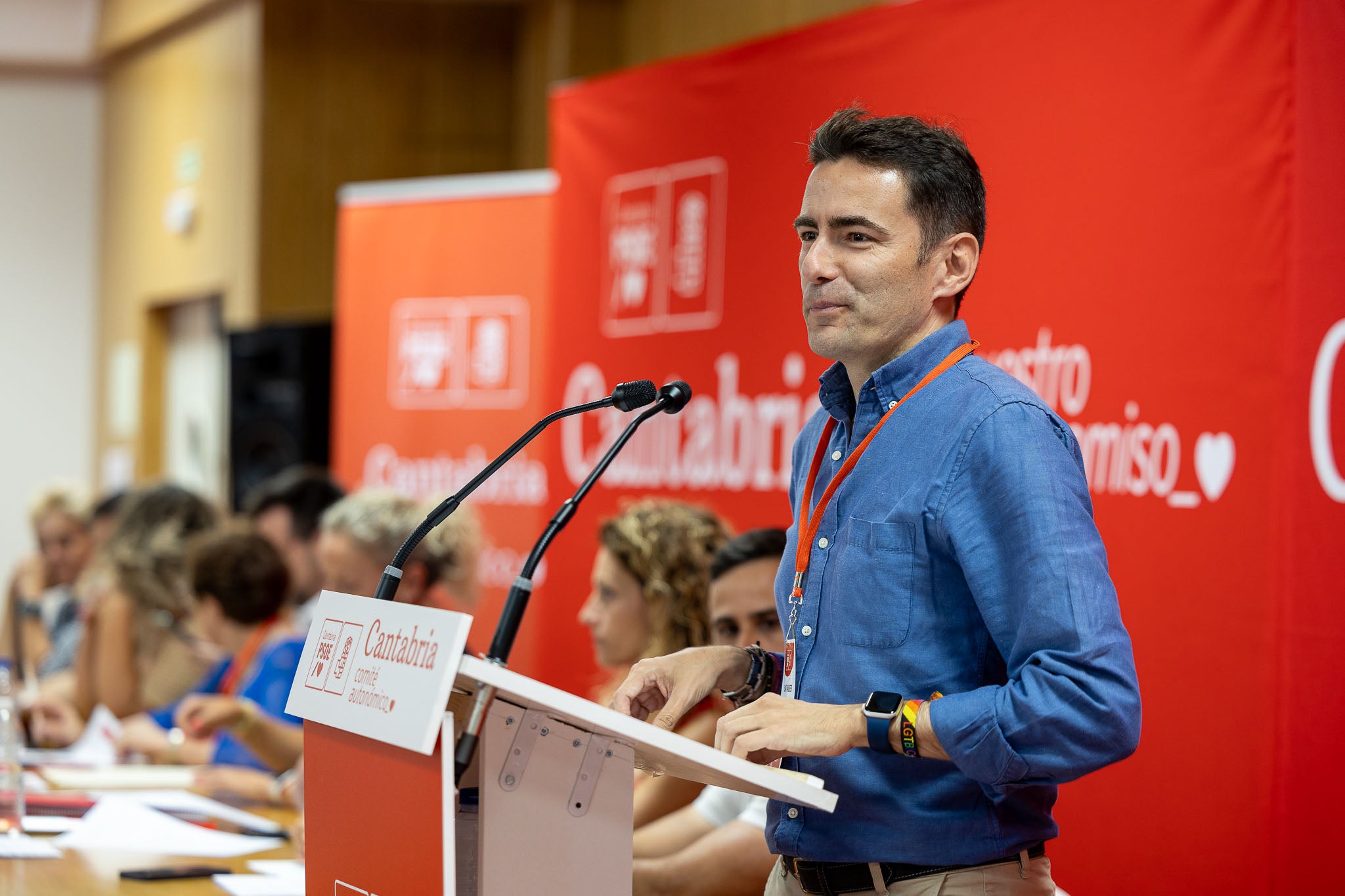 Pedro Casares, durante su intervención.