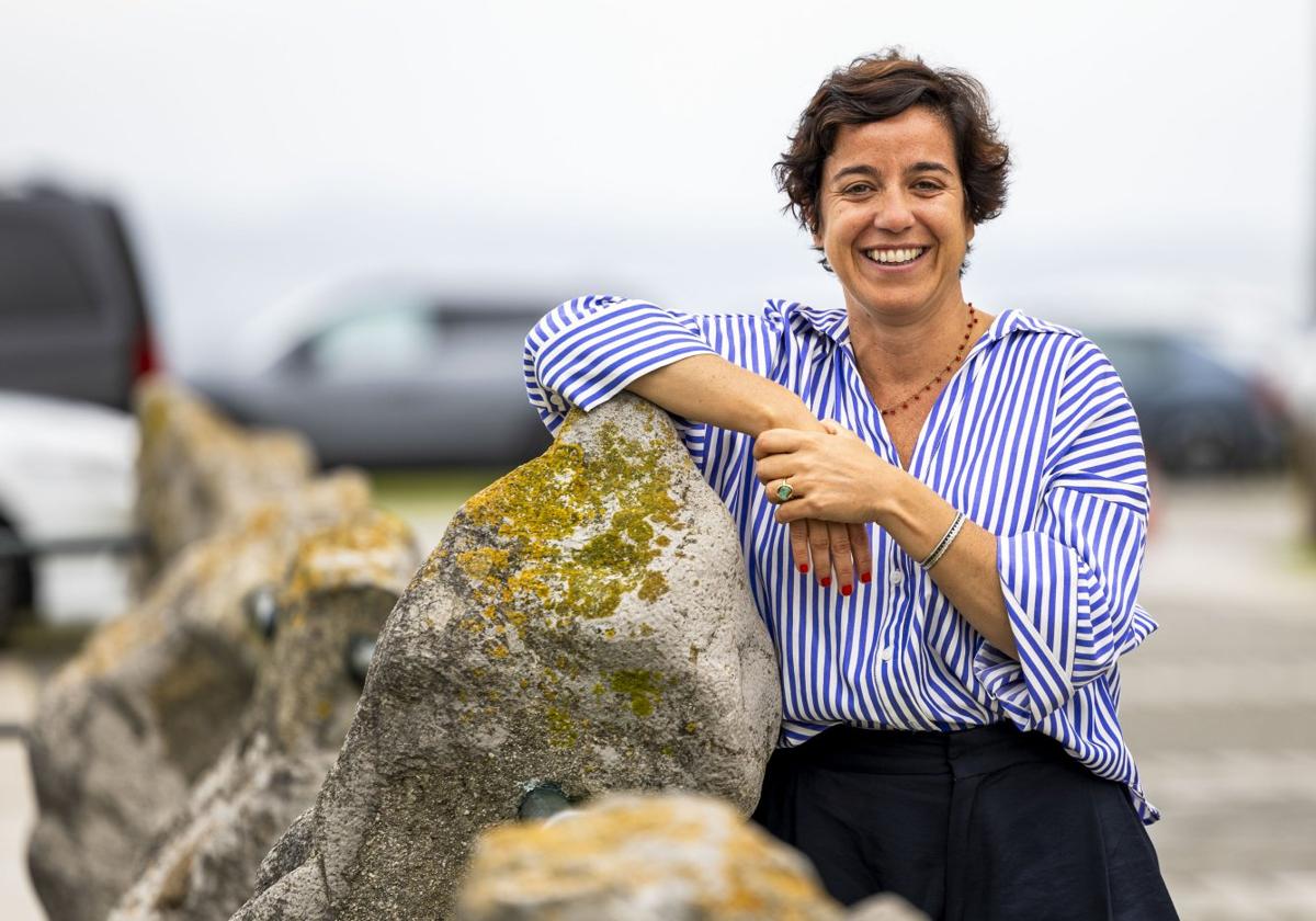 Elisa Carbonell, ayer en el Palacio de La Magdalena.
