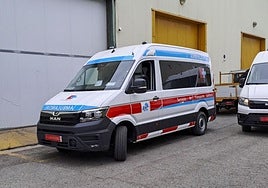 Una de las nuevas ambulancias de Autransa que han llegado a Candina estos últimos días.