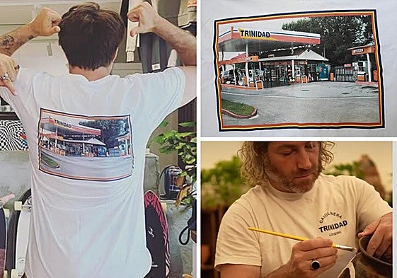 Tres imágenes de amantes del surf que han compartido en Instagram una imagen con la famosa camiseta.