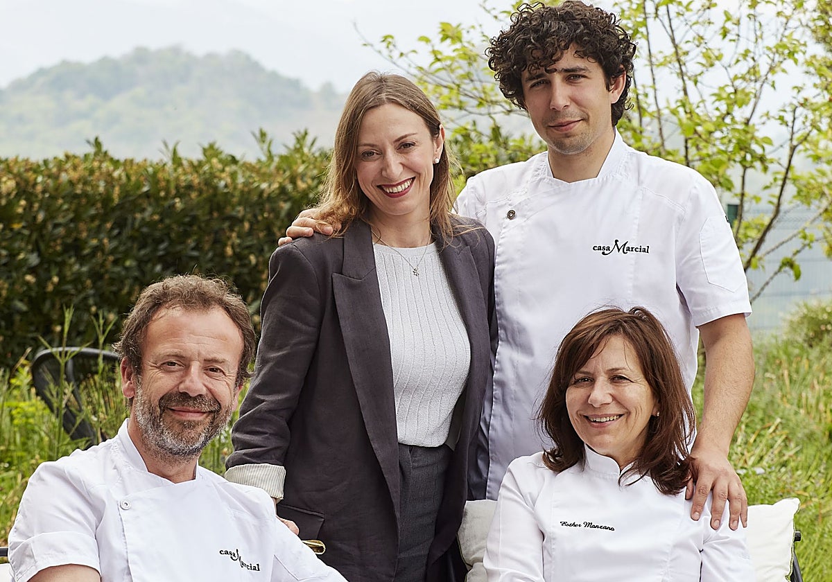 Familia Manzano, de Casa Marcial, en Arriondas, un tres estrellas que destila sencillez y una cocina honesta.