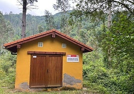 Uno de los depósitos de agua en Molledo.