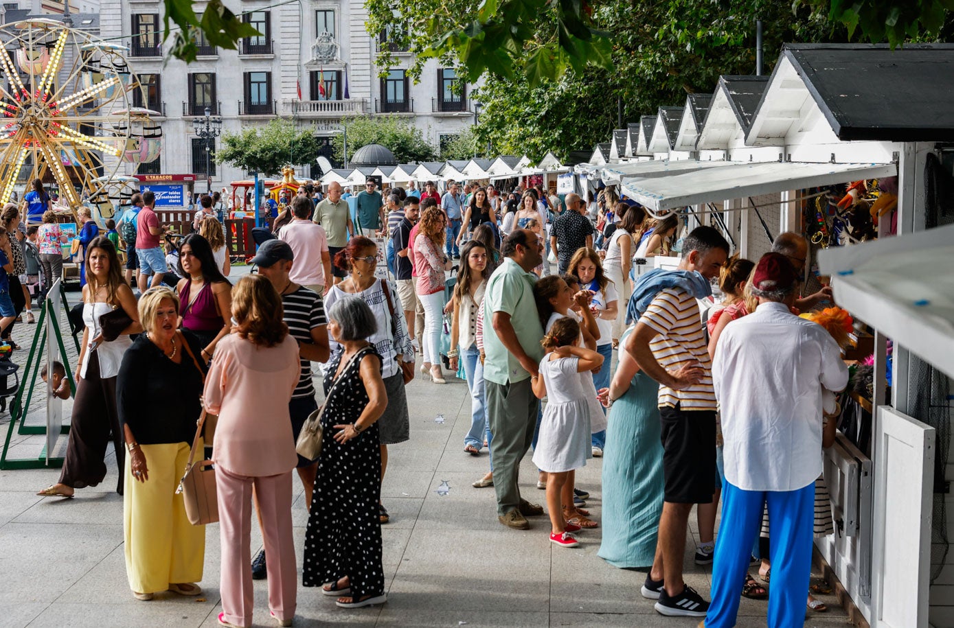 Las casetas, con gran aceptación de vecinos y turistas.