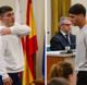 Imagen principal - Los dos jóvenes que mataron a Carlos Cubillas en Boo piden revocar la «injusta» sentencia