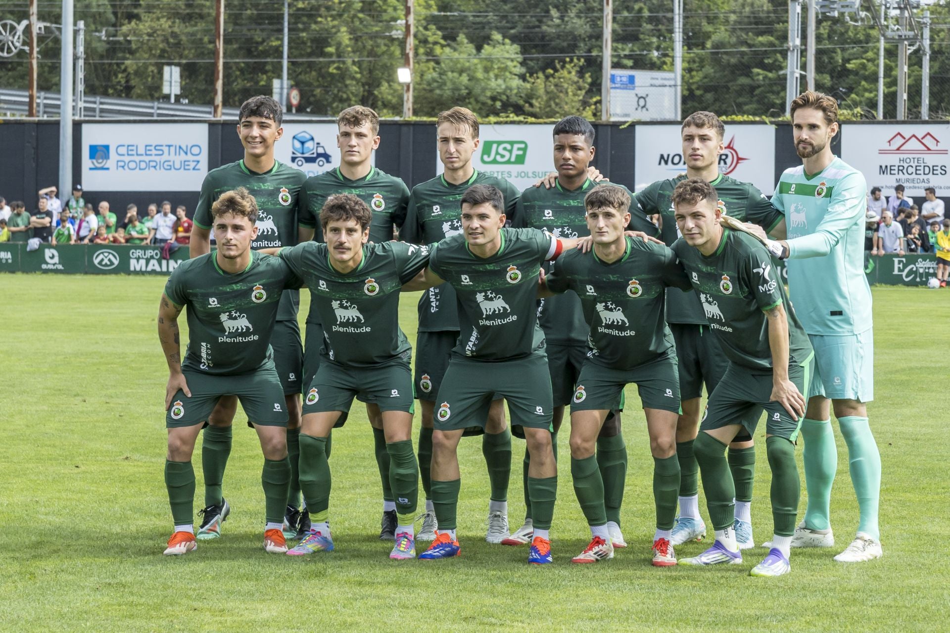 Los once verdiblancos que comenzaron el primer partido de la pretemporada.