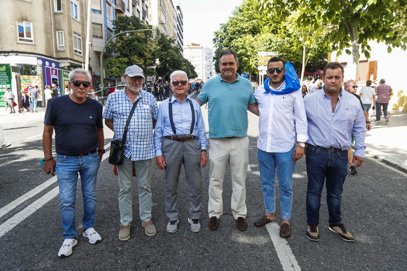 Julián Ugarte Canillas, José Meruelo, Eduardo Felices, Manuel Martínez, Alejandro González y Gerome Crespo.