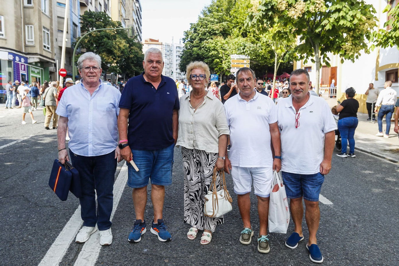 José Luis Incera, Fito Calle, Esperanza Saiz, Santi Flor y Antonio Badiola.