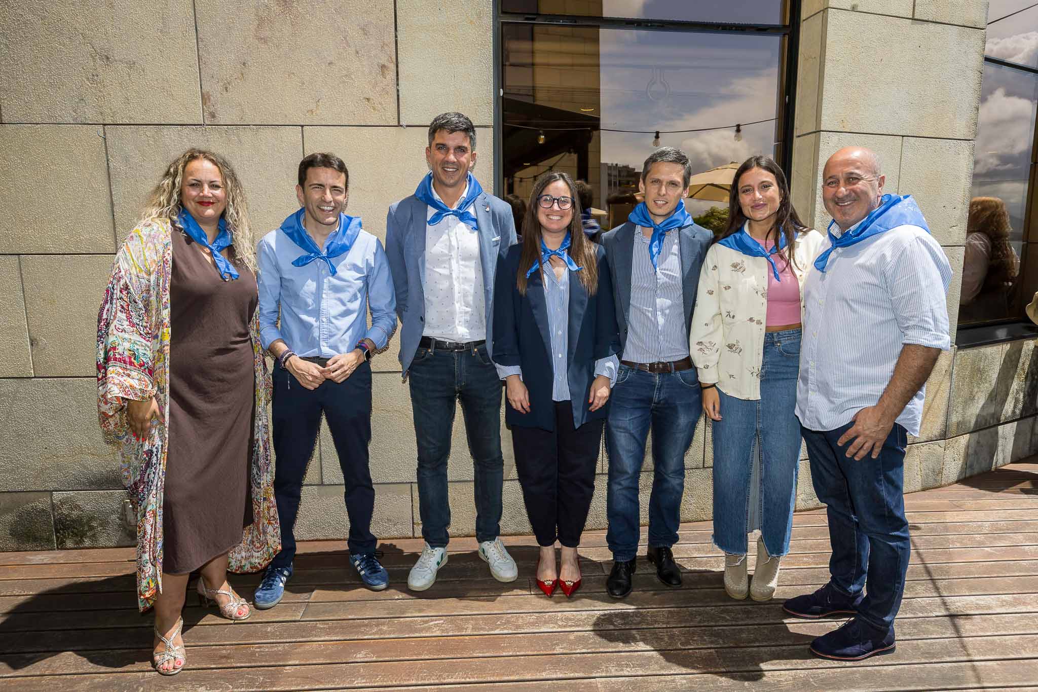 Raquel Fernández Delgado, Pedro Casares, Daniel Fernández, Carmen González, Mario Iglesias, Paloma Palacio y Agustín Molleda.