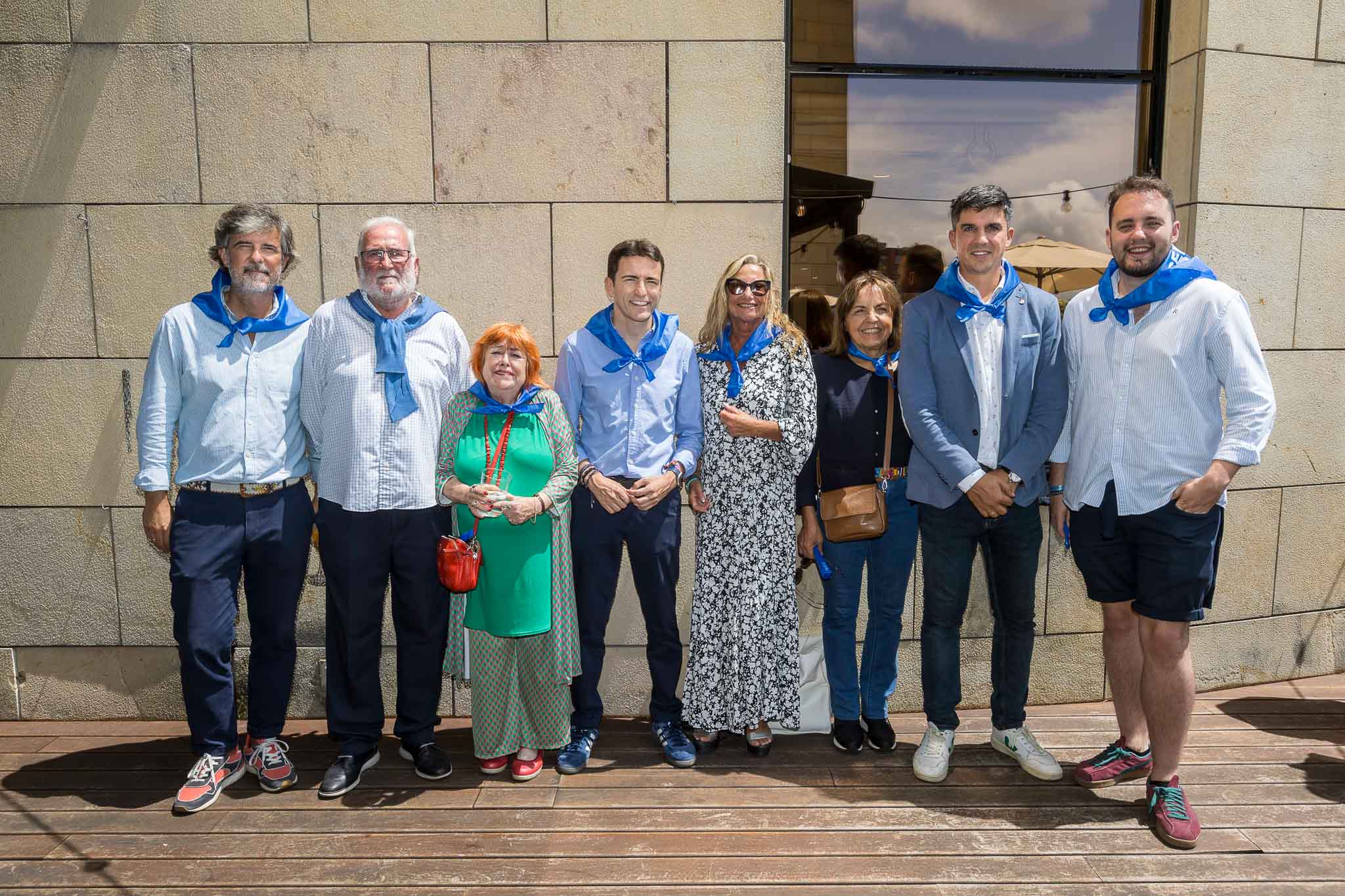 Javier González, Ramón Ruiz, Rosa Pereda, Pedro Casares, Concha González, Toñi Mora, Daniel Fernández y David San Juan.