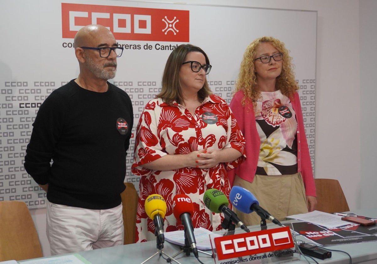 De izquierda a derecha: Mariano Sanz, Rosa Mantecón y Laura Lombilla.