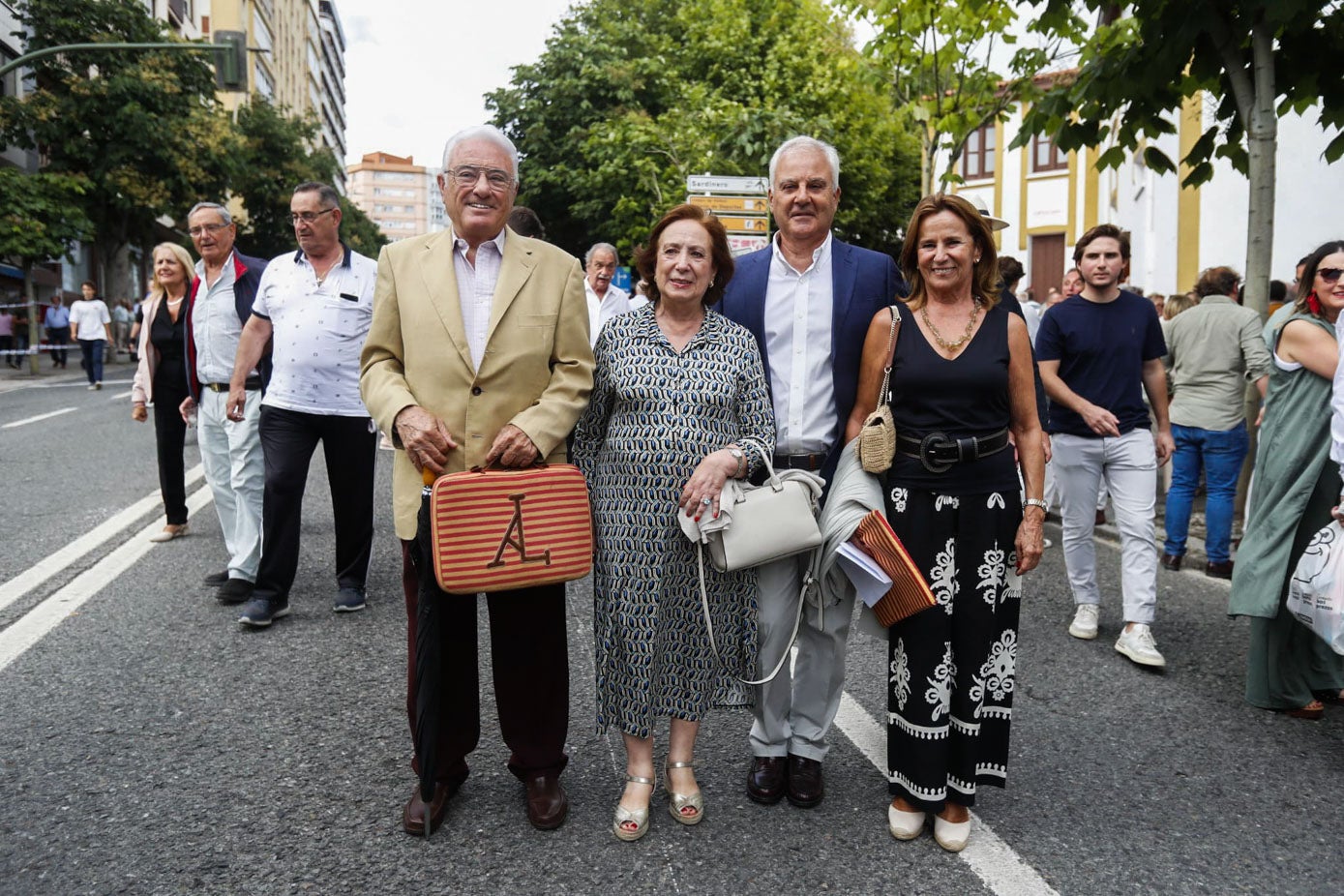 Antonio López Gibaja, Amparo Rivas, Luis Palencia e Isabel Palencia.