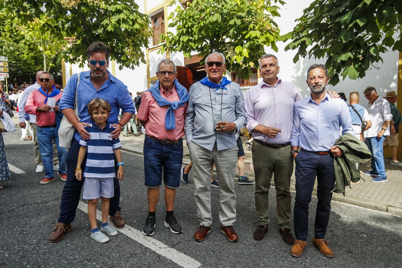 Pascal Hans con Victor Saiz, Manuel Parás, José Domingo Bolado Paul, Carlos Pérez y Victor Morín.