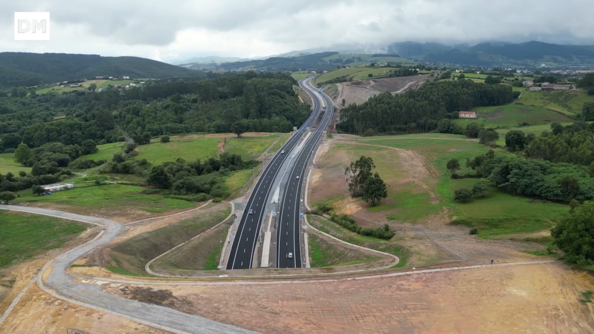 Así es el nuevo tramo del nudo de Torrelavega