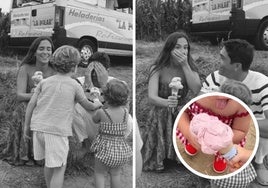 Fotogramas del vídeo en blanco y negro que han publicado en redes para descubrir que esperan una niña.
