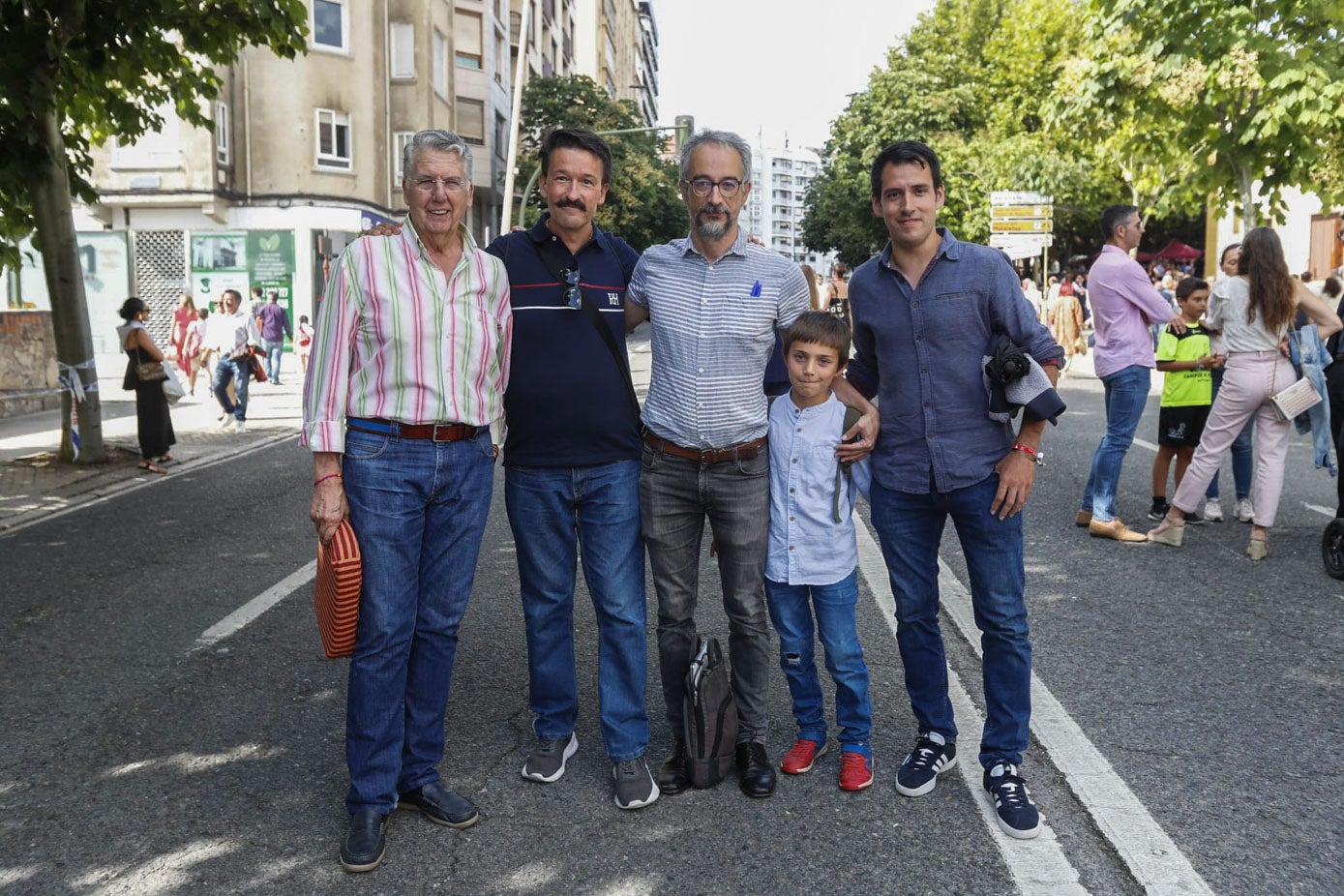 Adolfo Teja, Chomin Fernández, Juan Antonio Sandoval, Juan Tudor Sandoval y Joseba La Concha.