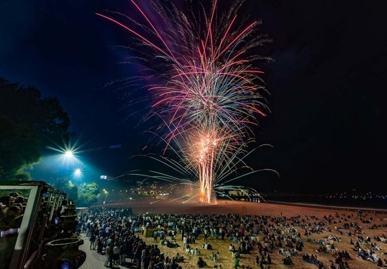 Imagen de la Segunda de El Sardinero esta noche.
