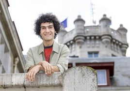 Mario Obrero en el Palacio de la Magdalena, donde esta semana imparte un curso y protagoniza las Veladas Poéticas.