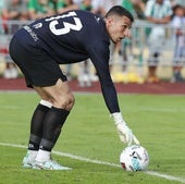 Plamen Andreev, durante su debut con el Racing en La Maruca.
