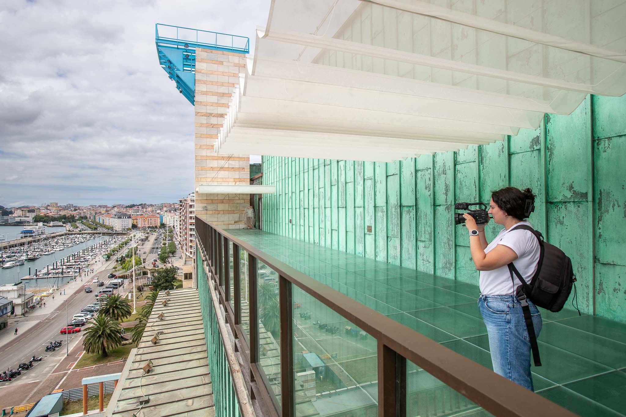 Una terraza diáfana de 150 metros cuadrados ubicada sobre el trapecio de la fachada de Gamazo. 