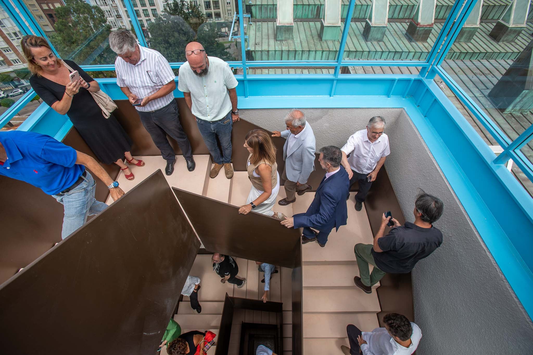 Nuevas escaleras de acceso a los miradores.