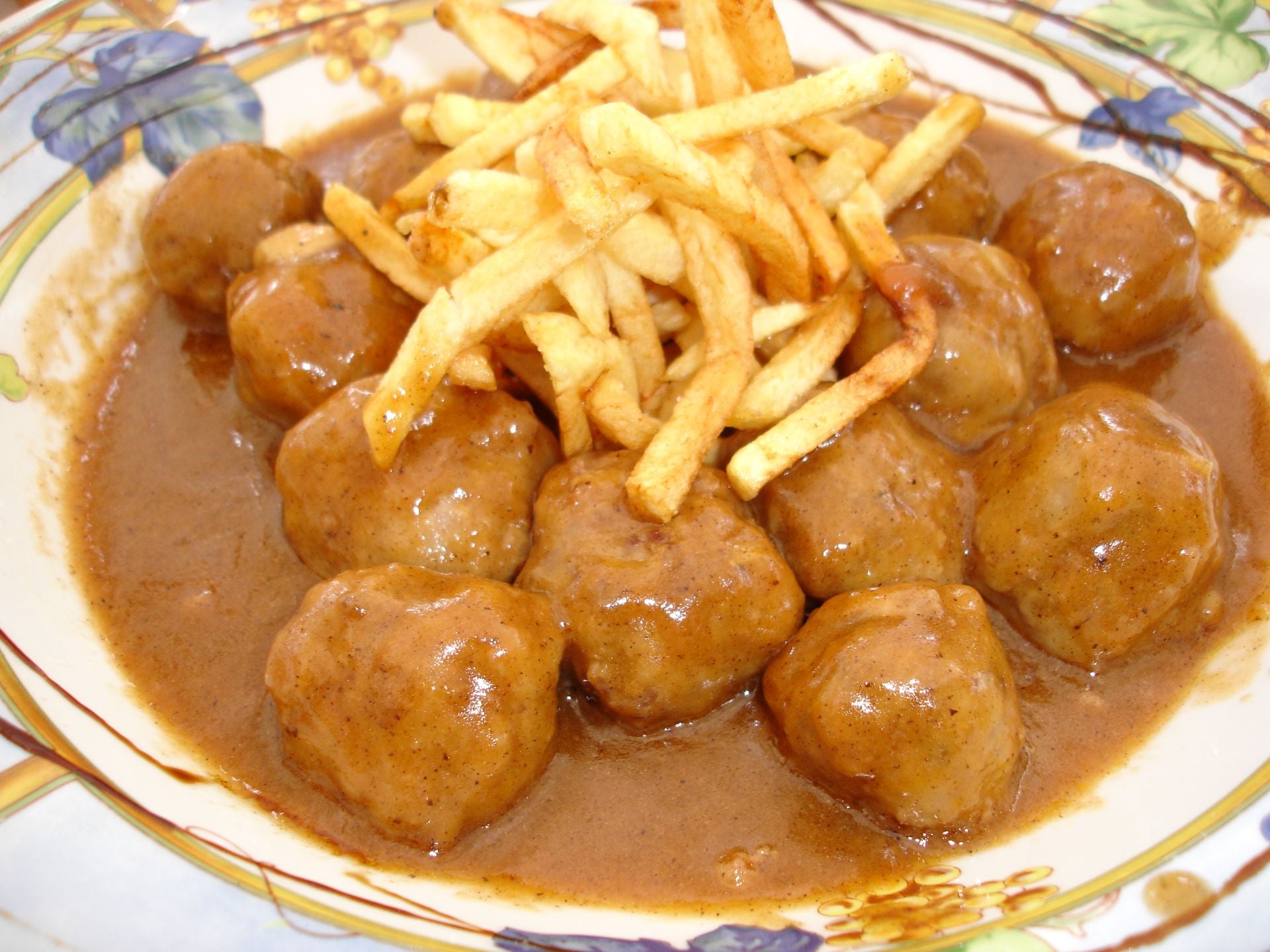 Albóndigas de carne de buey.